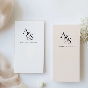 Elegant, klassisch, Monogramm, Hochzeit Gummistempel