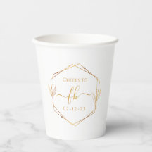 Elegant klassisches goldenes monogrammiertes initi