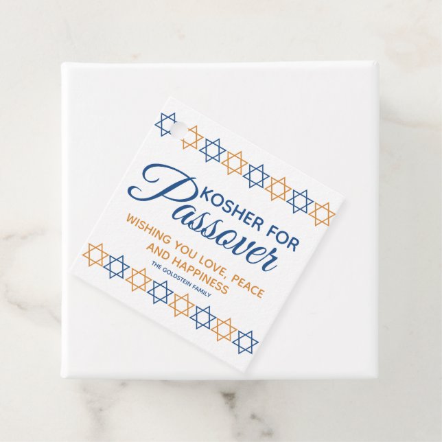 Elegant Kosher für Passover Star von David Persona Geschenkanhänger (Beispiel)