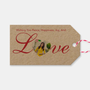 Elegant Kraft Liebe Gift Tags für Besondere Anlass Geschenkanhänger