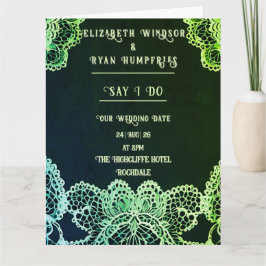Elegant Lace" Einladung zur Hochzeit