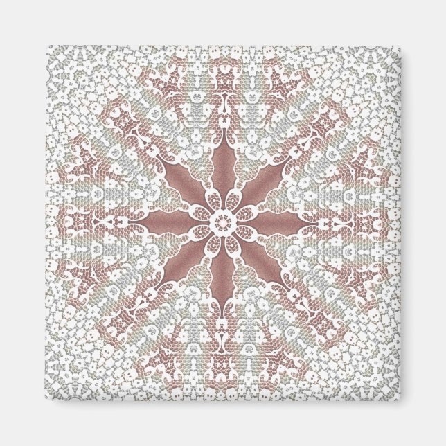 Elegant Lace Floral Magnet (Vorne)