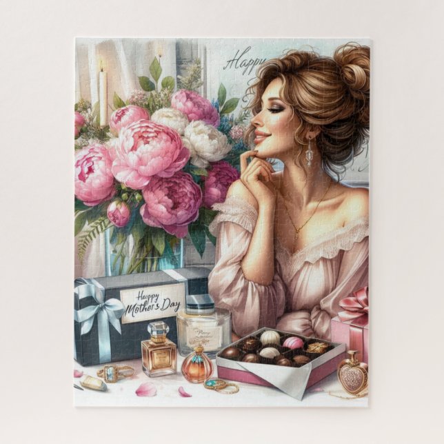 Elegant Lady Mother's Day Gift 520 Piece Puzzle (Vertikal)