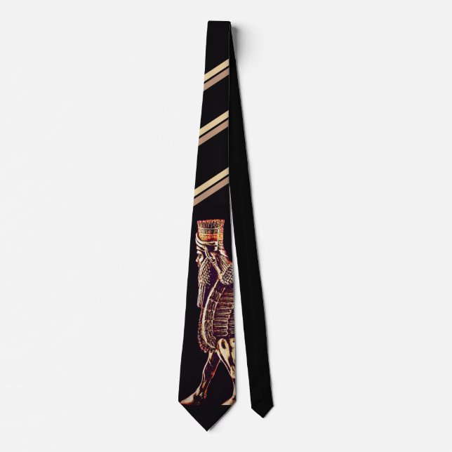 Elegant Lamassu Design Neck Tie Krawatte (Vorderseite)