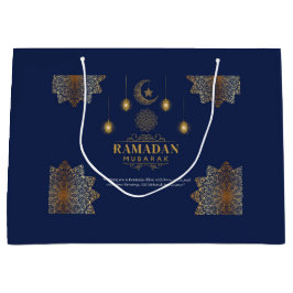 Elegant Lantern Glow Ramadan Greeting  Große Geschenktüte