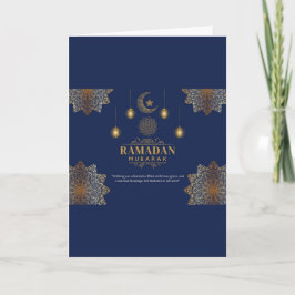 Elegant Lantern Glow Ramadan Greeting  Karte