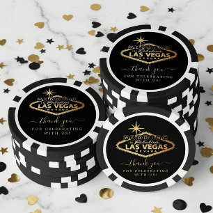 Elegant Las Vegas Hochzeit in Urlaubsort Gefallen Pokerchips