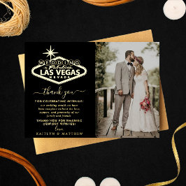Elegant Las Vegas Hochzeit in Urlaubsort Vielen Da Folieneinladung