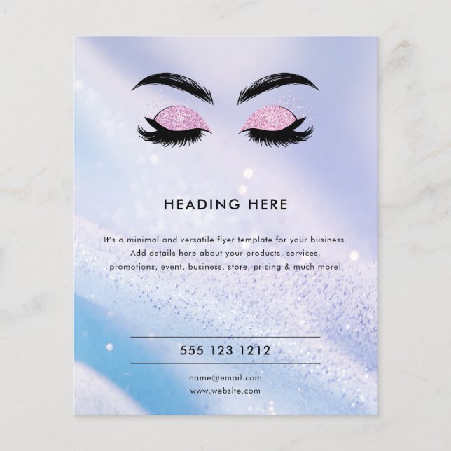 Elegant Lash / Brow Artist Flyer  (Vorne)