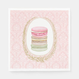 Elegant Laurel Wreath mit Pastel Macarons Serviette