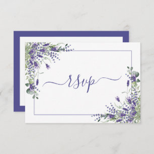 Elegant Lavender Eucalyptus Botanische Script-UAWG RSVP Karte