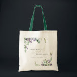 Elegant Lavender Eucalyptus Leafy Foliage Wedding Tragetasche<br><div class="desc">Wenn Sie weitere Anpassungen benötigen,  schreiben Sie mir bitte an yellowfebstudio@gmail.com.</div>