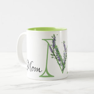 Elegant Lavender Eucalyptus Mama Zweifarbige Tasse