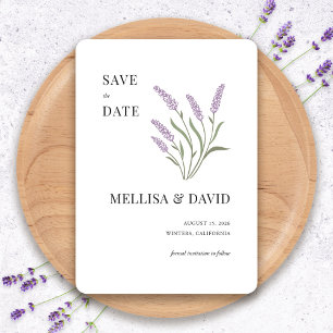 Elegant Lavender Save the Date Einladung