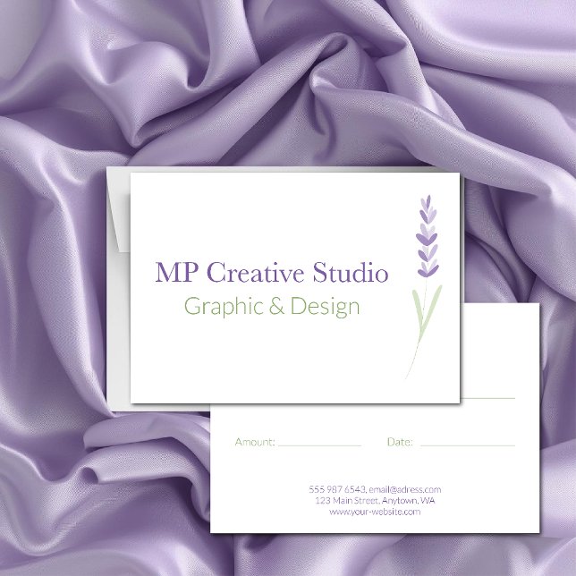 Elegant Lavender Sprig Botanical Design (Von Creator hochgeladen)