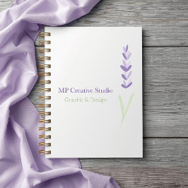 Elegant Lavender Sprig Botanical Design Planer