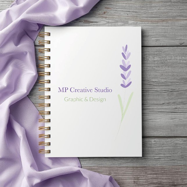 Elegant Lavender Sprig Botanical Design Planer (Von Creator hochgeladen)