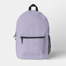 Elegant Lavender Wood Grain Bedruckter Rucksack