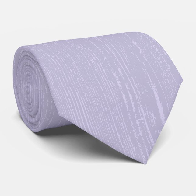 Elegant Lavender Wood Grain Krawatte (Gerollt)