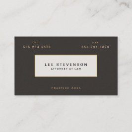 Elegant Lawyer Brown Suede Look Visitenkarte