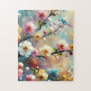 Elegant & lebhaft floral - Blütenfarbig blühen Puzzle