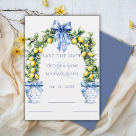 Elegant Lemon Grove Arch Wedding speichern das Dat Save The Date