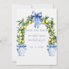 Elegant Lemon Grove Arch Wedding speichern das Dat Save The Date