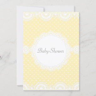 ELEGANT LEMON SPOT BABY SHOWER EINLADUNG