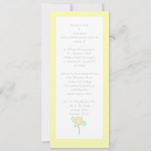 ELEGANT LEMON YELLOW TULIP WEDING INVITATION EINLADUNG
