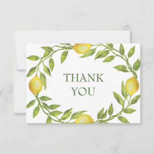 Elegant Lemons Wasserfarbenwelt Dankeskarte