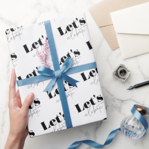 Elegant Let's Celebrate Birthday Wrapping Paper Geschenkpapier