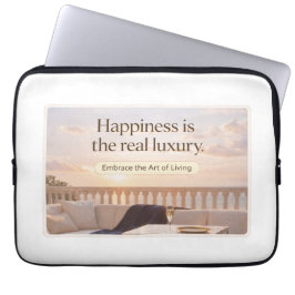 Elegant Lifestyle Quote Art Laptopschutzhülle