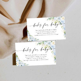 Elegant Light Blue Books For Baby Enclosur Begleitkarte