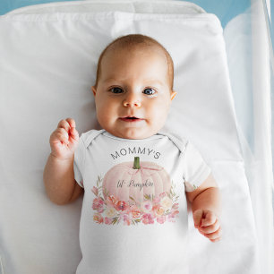 Elegant Lil Pumpkin Baby Girl Baby Strampler