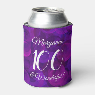 Elegant Lila 100 und wunderschöne Geburtstagsparty Dosenkühler