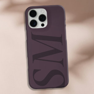 Elegant Lila Bold Initial Monogram iPhone 16 Pro Max Hülle