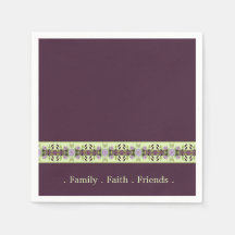 Elegant Lila und Mauve Floral