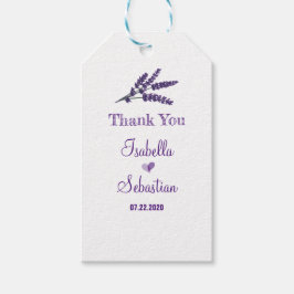 Elegant Lilac Blume Wedding Vielen Dank Geschenkanhänger