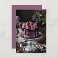 Elegant Lilac Cake Kleiner Geburtstagsgruß