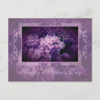 Elegant Lilac Floral "Muttertag"