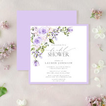 Elegant Lilac Lavender Floral Brautparty