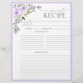 Elegant Lilac Lavender Floral Brautparty Rezept