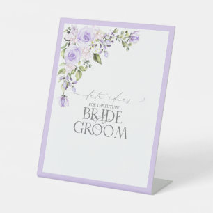Elegant Lilac Lavender Floral Date Ideas Sockelschild