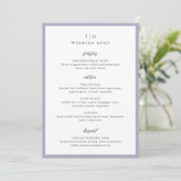 Elegant Lilac Monogram Modern Wedding