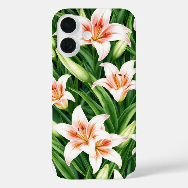 Elegant Lilies Case-Mate iPhone Hülle (Rückseite)