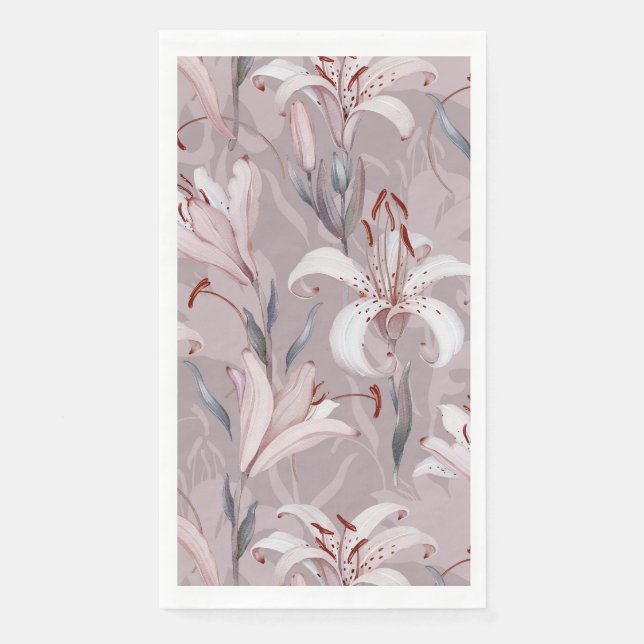 Elegant Lily Paper Gästetuch Serviette (Vorderseite)