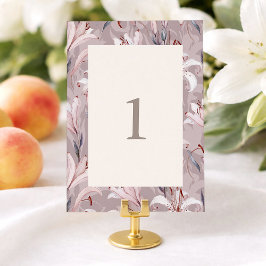 Elegant Lily Wedding Table Numbers 1–30  Einladung