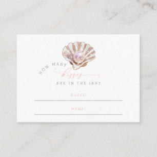 Elegant Little Pearl Wie viele Kisses Baby Shower Begleitkarte