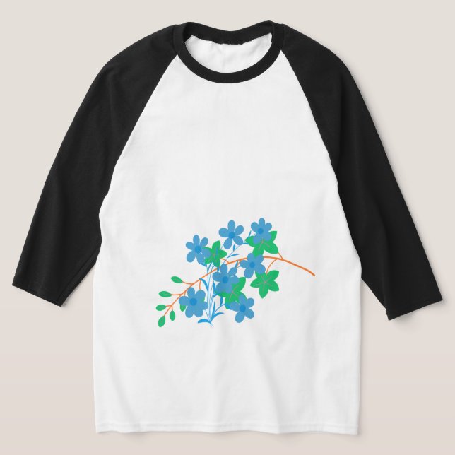 Elegant Long Leaf Line Art | Minimal Botanical  T-Shirt (Ablage )