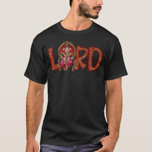 Elegant Lord Ga nesha Hindu Indian Diwali Deepaval T-Shirt